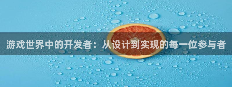 沐鸣2注册登录：游戏世界中的开发者：从设计到实现的每一位参与者